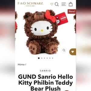 Hello Kitty® x GUND® Philbin 10" Plush Toy